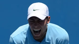 Jerzy Janowicz w starciu z Somdevem Devvarmanem. 