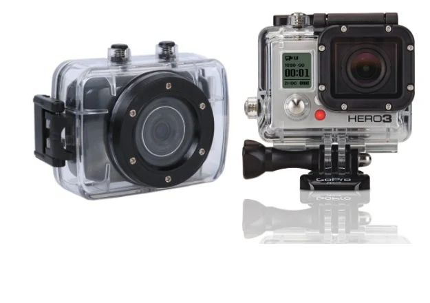 GoClever DVR Sport (z lewej) i GoPro Hero 3 Black Edition GoClever DVR Sport (z lewej) i GoPro Hero 3 Black Edition
