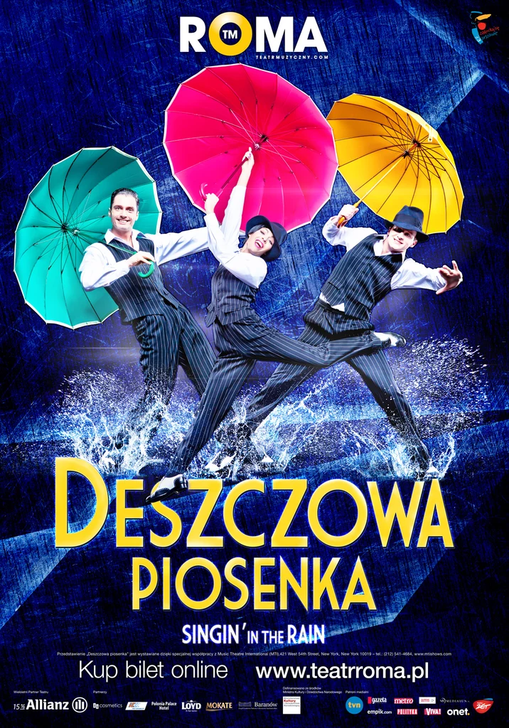 Musical DESZCZOWA PIOSENKA grany będzie do końca tego sezonu siedem razy w tygodniu (dwa razy w soboty, w poniedziałki teatr jest nieczynny)