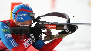 Rosyjski biathlonista Anton Szypulin 
