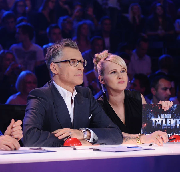 Czy występy Kozyry w "Mam talent!" staną pod znakiem zapytania? Na zdjęciu z Agnieszką Chylińską