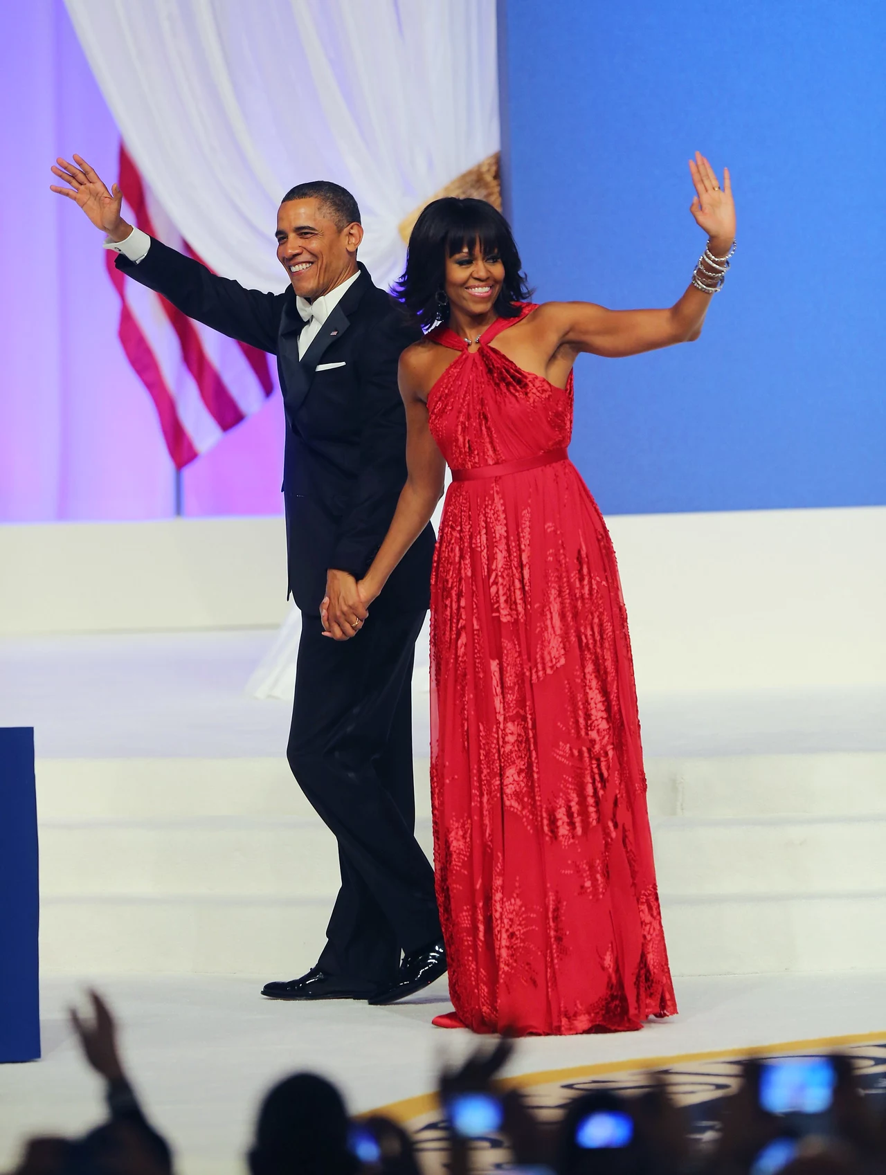 Michelle Obama w czerwonej sukience Michelle Obama w czerwonej sukience