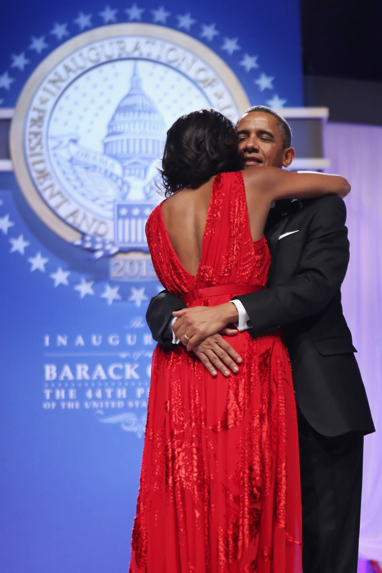 Michelle Obama w czerwonej sukience Michelle Obama w czerwonej sukience