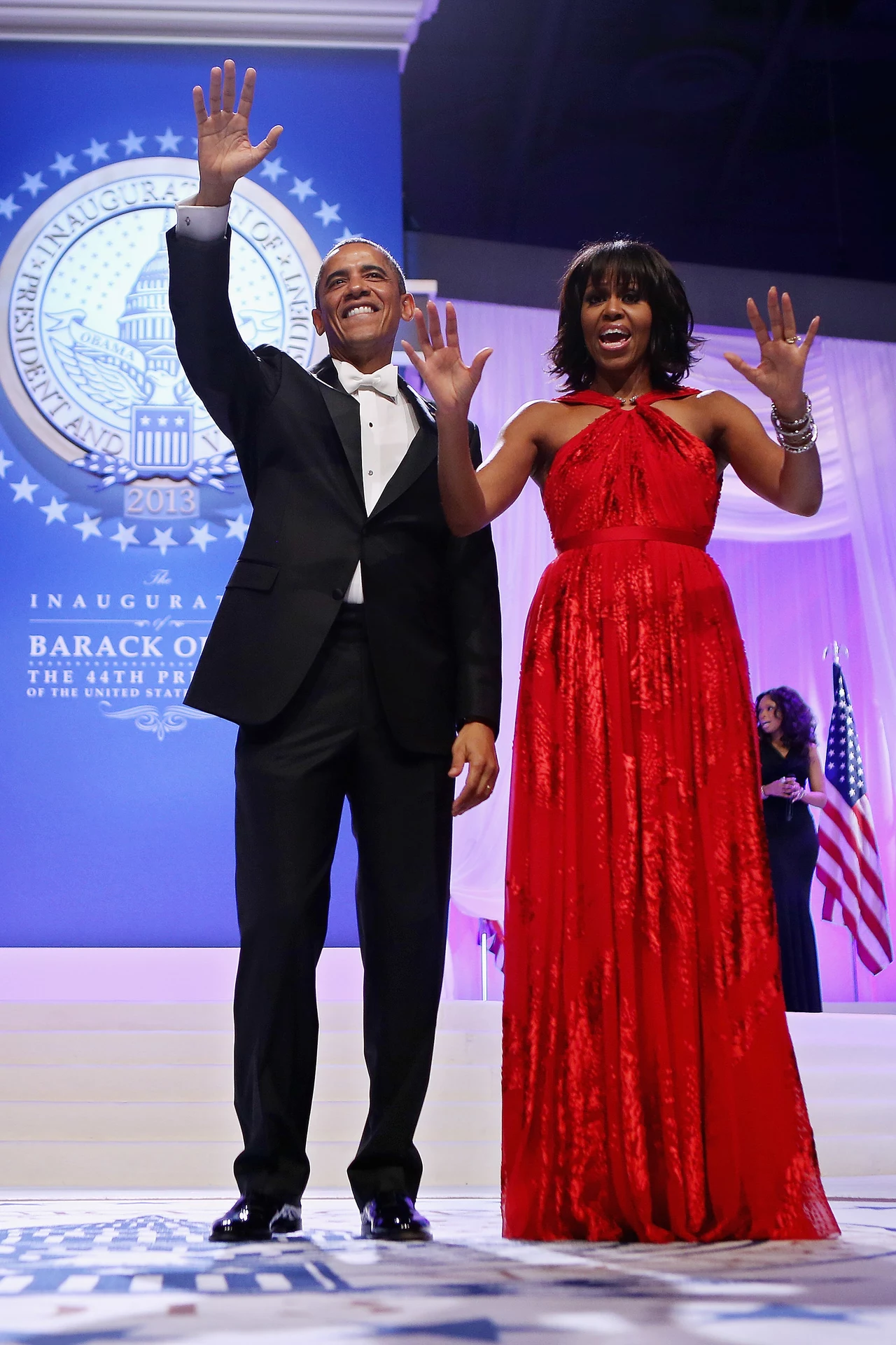 Michelle Obama w czerwonej sukience Michelle Obama w czerwonej sukience