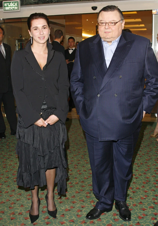 Wojciech Mann z żoną Ewą