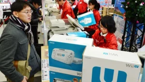 Wii U - zdjęcie jednego ze sklepów w dniu debiutu konsoli Nintendo