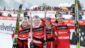 Therese Johaug, Kristin Stoermer Steira, Heidi Weng i Marit Bjoergen