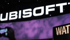 Ubisoft - szyld z logo firmy