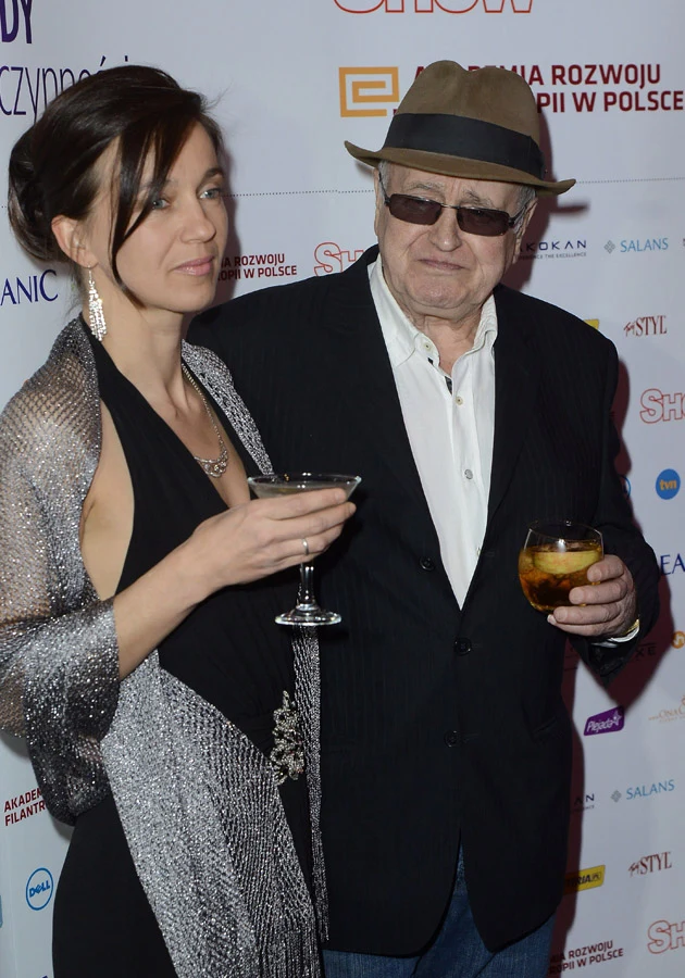 Jan Nowicki z córką Sajaną