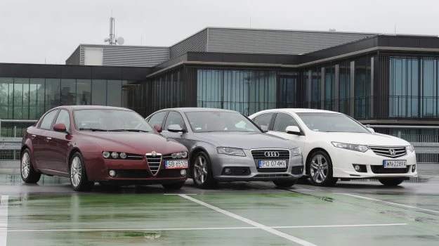 Alfa Romeo 159, Audi A4, Honda Accord: trzy pomysły na oszczędną limuzynę z dieslem.