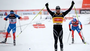 Dario Cologna na mecie