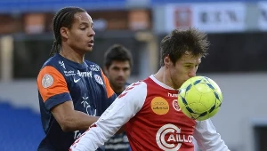 Grzegorz Krychowiak (z prawej) w meczu Reims z Montpellier