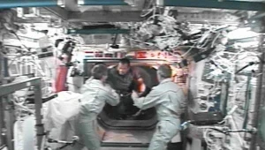 Astronauci weszli już na pokład stacji kosmicznej