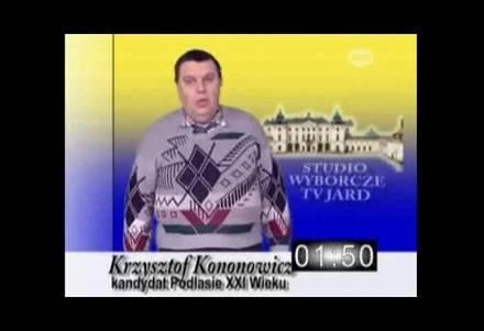 Kandydat na prezydenta Białegostoku Krzysztof Kononowicz Kandydat na prezydenta Białegostoku Krzysztof Kononowicz