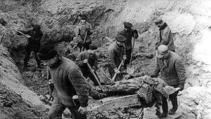 Prace ekshumacyjne w Lesie Katyńskim