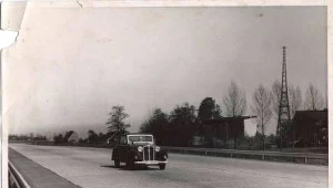 Fragment odcinka Gliwice-Bytom ok. 1940 r. Zdjęcie ze zbiorów Archiwum Państwowego oddz. Gliwice