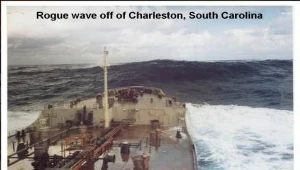 18 metrowa fala powstała przy praktycznie bezwietrznej pogodzie