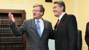 Marszałek Sejmu Bronisław Komorowski i prezydent Ukrainy Wiktor Juszczenko / fot. P. Piwowarski