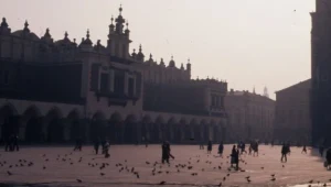 Walenty Badylak spłonął przykuty do hydrantu na krakowskim Rynku. Fot. Jerzy Michalski