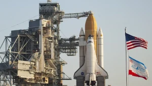 Wahadłowiec Atlantis w Cape Canaveral.