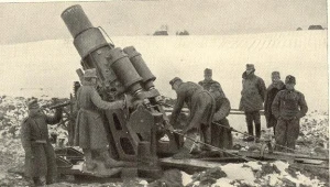 Moździerz kalibru 305 mm, najcięższy argument obrońców Krakowa w 1914 roku