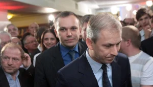 Grzegorz Napieralski podczas wieczoru wyborczego / fot. L. Szymański