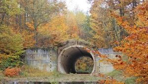 Schron-magazyn typu "Granit", który został rozebrany (zdjęcie archiwalne).