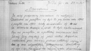 Oświadczenie Tadeusza Fotka