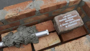 Kamień węgielny i urna z aktem erekcyjnym pod budowę Muzem II Wojny Światowej , fot. A. Warżawa