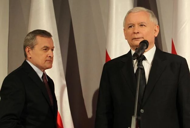 Prof. Piotr Gliński i prezes PiS Jarosław Kaczyński, fot. R. Pietruszka