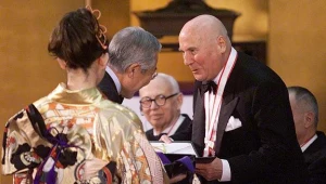 Hans Werner Henze (z prawej) w Japonii, 2000 rok