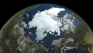 Pokrywa lodowa na Arktyce - zdjęcie NASA