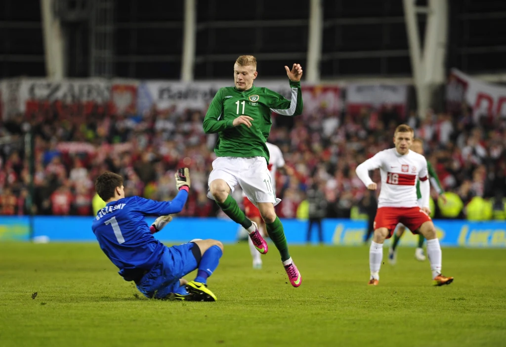 Polscy piłkarze przegrali w towarzyskim meczu w Dublinie z Irlandią 0-2 Polscy piłkarze przegrali w towarzyskim meczu w Dublinie z Irlandią 0-2