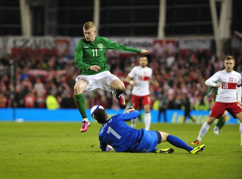 Polscy piłkarze przegrali w towarzyskim meczu w Dublinie z Irlandią 0-2 Polscy piłkarze przegrali w towarzyskim meczu w Dublinie z Irlandią 0-2