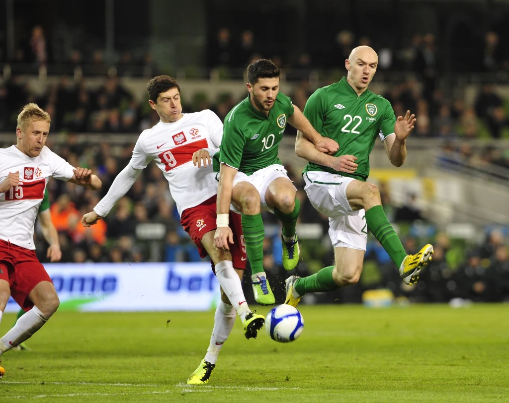 Polscy piłkarze przegrali w towarzyskim meczu w Dublinie z Irlandią 0-2 Polscy piłkarze przegrali w towarzyskim meczu w Dublinie z Irlandią 0-2