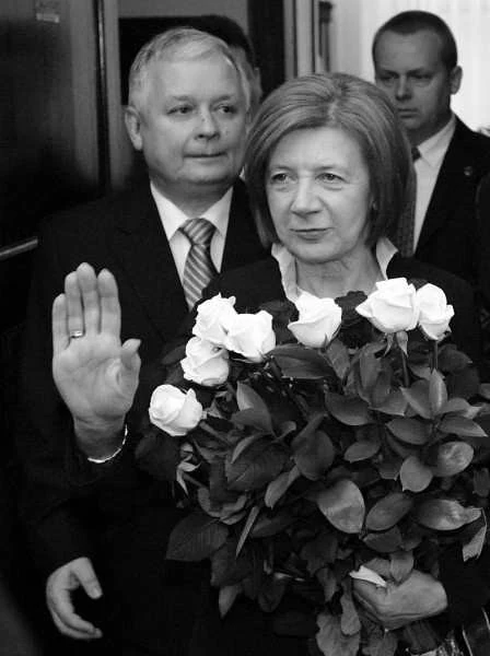 Prezydent RP Lech Kaczyński i jego małżonka Maria, fot. J. Turczyk
