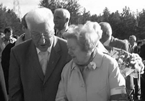 Edward Duchnowski, sekretarz generalny Związku Sybiraków z Ireną Głowacką/fot. Związek Sybiraków