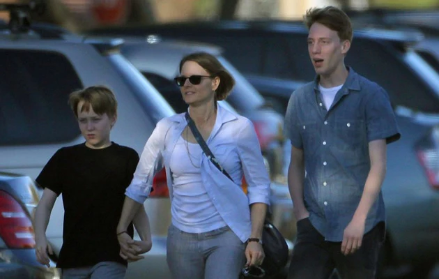 Jodie Foster z synami: Christopherem i Charlesem