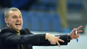 Trener Trefla Sopot Mariusz Niedbalski 