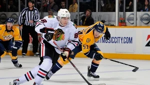 Gwiazdor Chicago Blackhawks Patrick Kane punktował w sześciu ostatnich meczach z rzędu