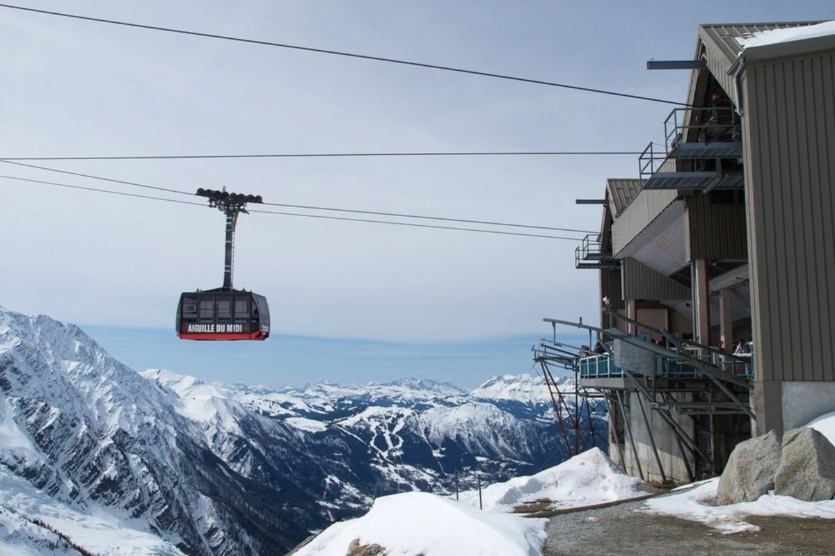 Pośrednia stacja kolejki w Chamonix. /fot. Łukasz Jóźwiak Pośrednia stacja kolejki w Chamonix. /fot. Łukasz Jóźwiak