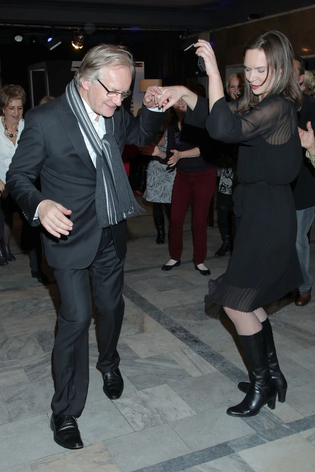 Andrzej Seweryn z corką Marią Andrzej Seweryn z corką Marią