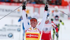 Justyna Kowalczyk wygrywa w Davos