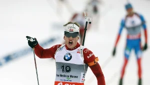 Norweski biathlonista Tarjei Boe 