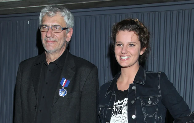 Wiktor Zborowski z córką Wiktor Zborowski z córką