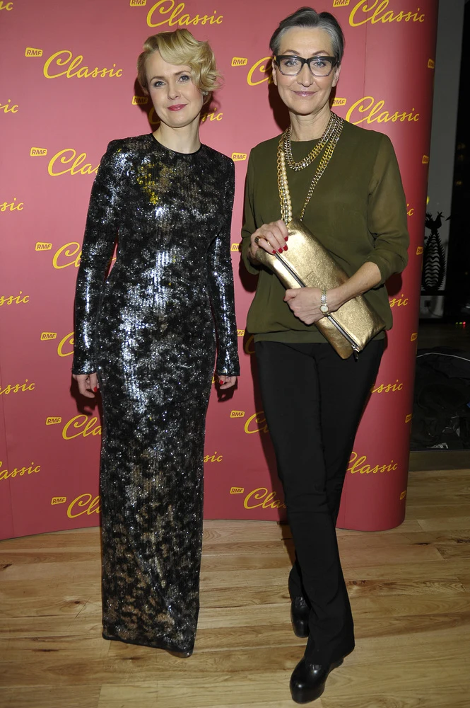 Magdalena Wojewoda - dyr. programowa RMF Classic, w sukni Joanny Klimas i sama projektantka