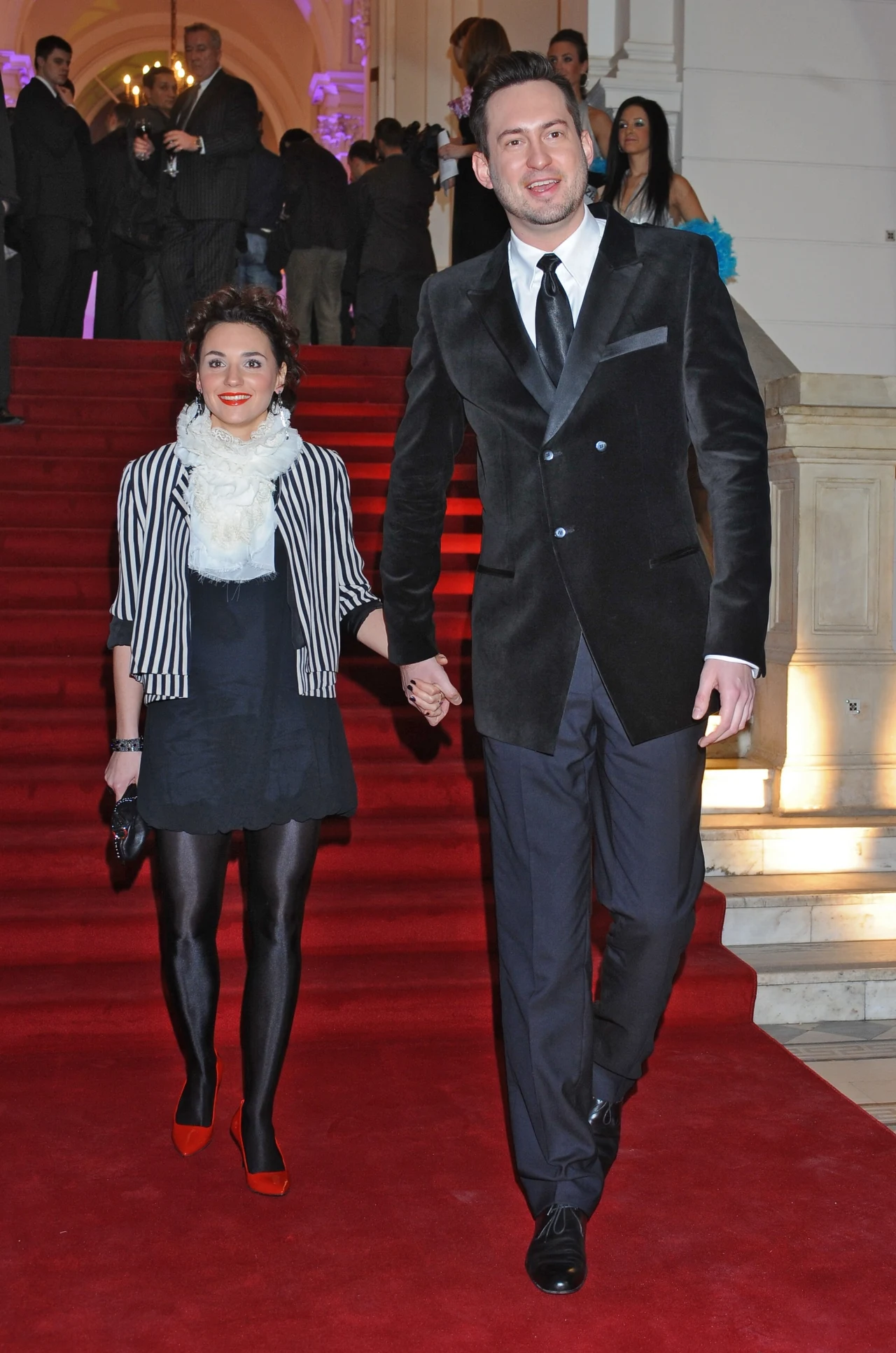 Marcin Prokop z żoną Marcin Prokop z żoną