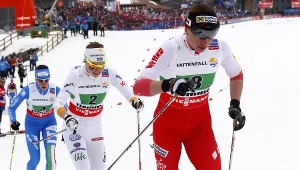 Justyna Kowalczyk na trasie sztafety