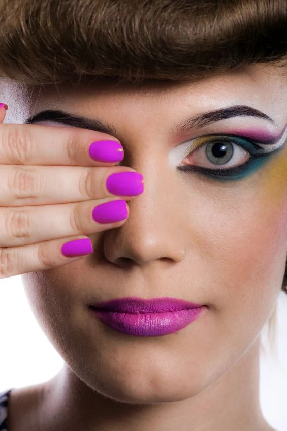 Manicure w kolorze fuksji Manicure w kolorze fuksji