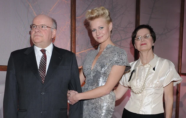 Małgorzata Kożuchowska z rodzicami Małgorzata Kożuchowska z rodzicami